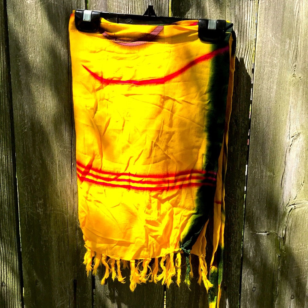 Vintage Bali Island short wrap around Sarong/ Skir